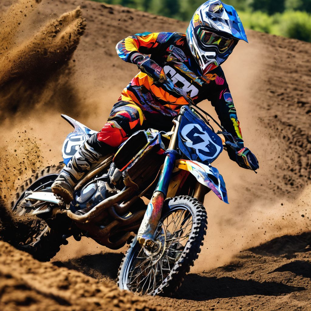 Motorcross kleurplaat