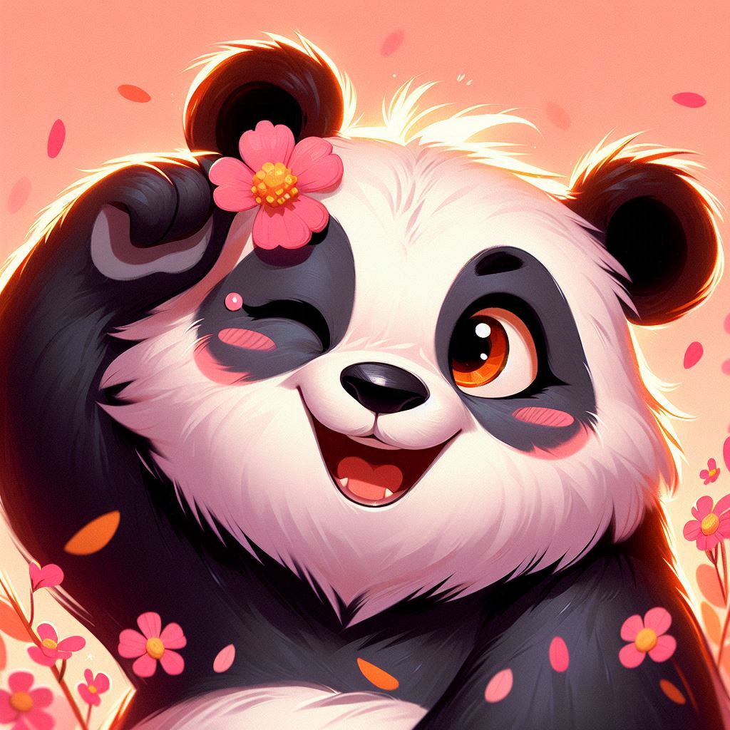 Panda kleurplaten