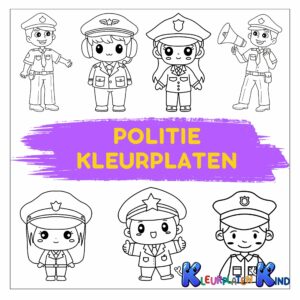 politie-kleurplaten