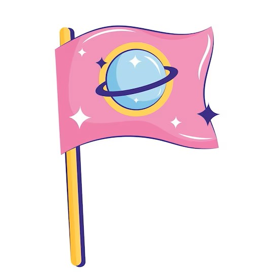 Vlag kleurplaat