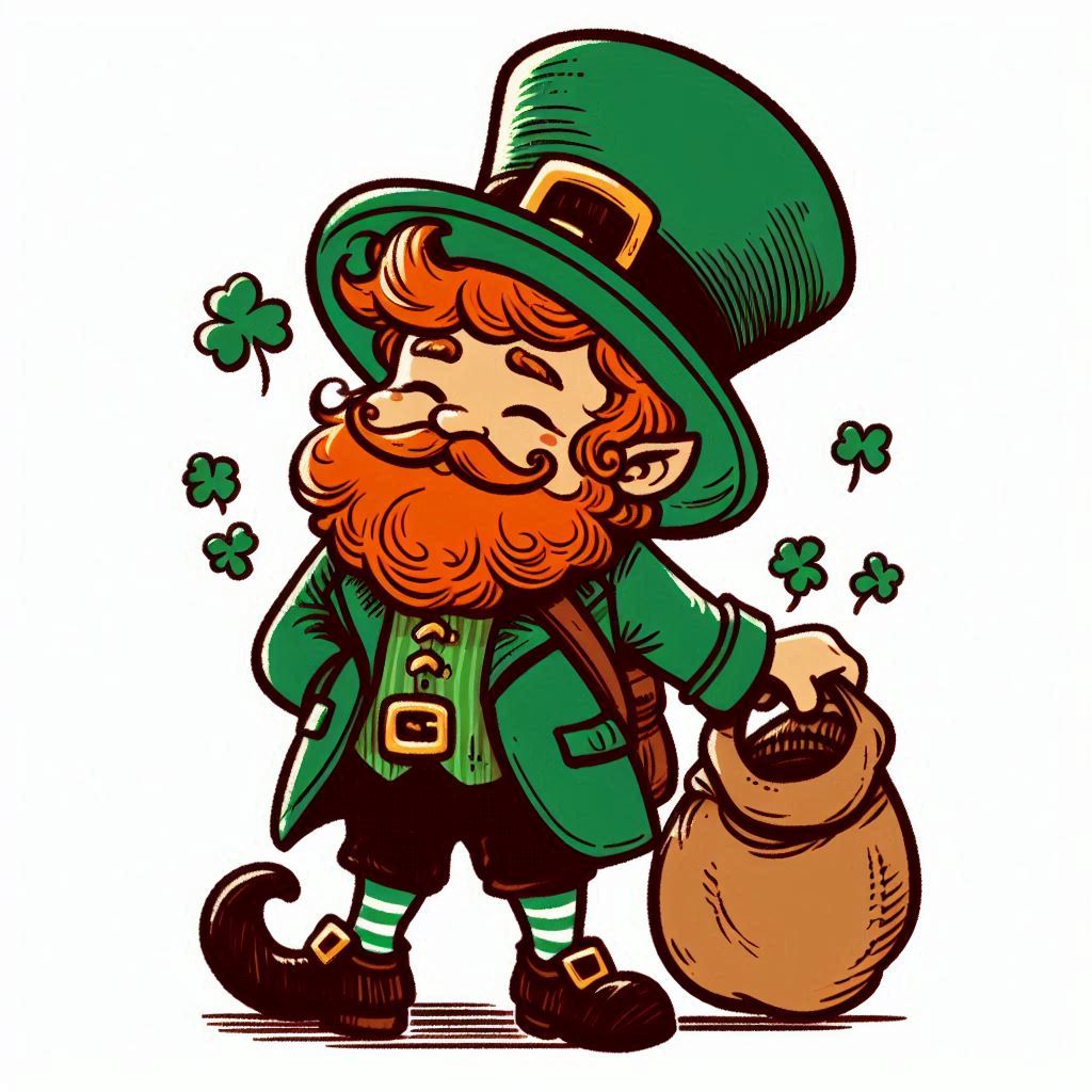 Leprechaun kleurplaat