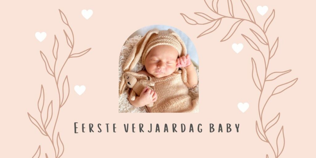 Eerste verjaardag baby cover