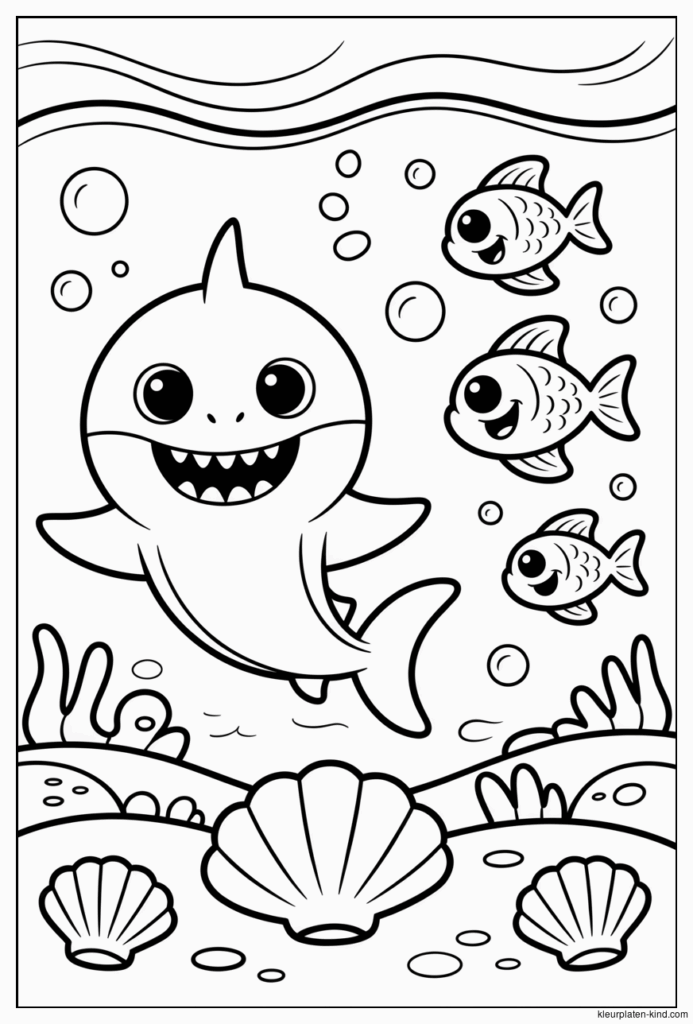 baby-shark-kleurplaat-waarin-baby-shark-danst-tussen-de-schelpjes-en-vissen-3e4035d4-e701-4f23-bb9e-204bda19908b.png