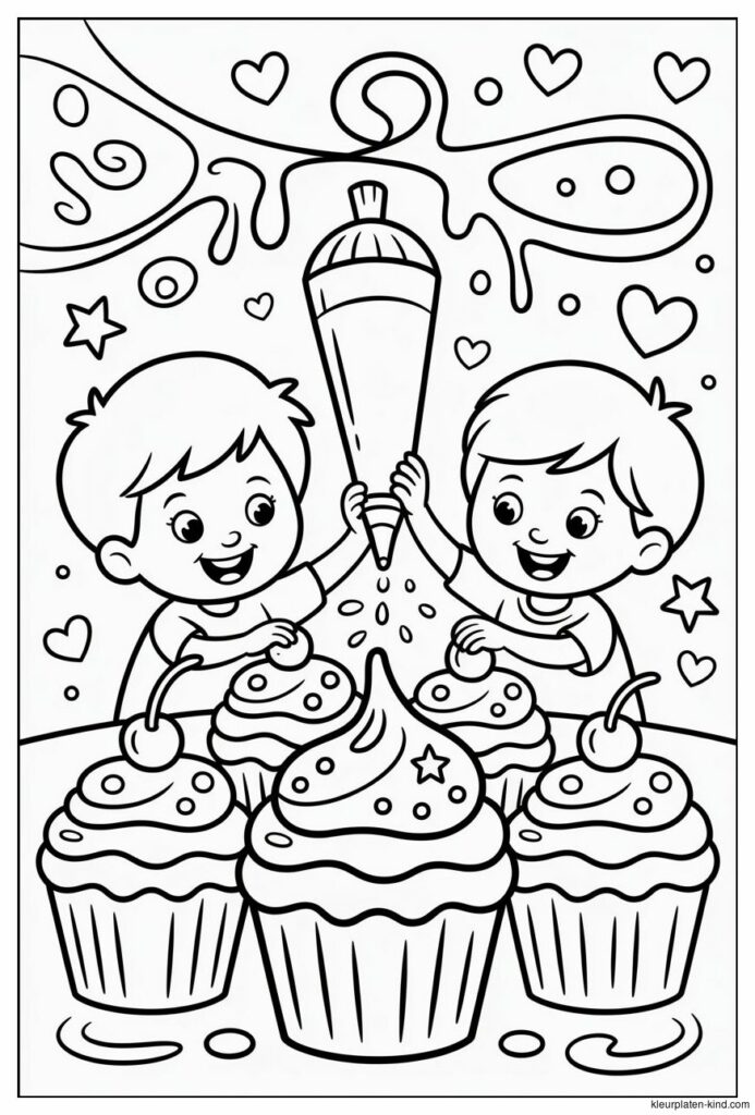 cupcake-kleurplaat-waarin-kinderen-cupcakes-versieren-met-glazuur-16491716-0e79-477e-94d3-d8177d110496.png