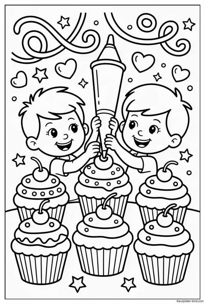cupcake-kleurplaat-waarin-kinderen-cupcakes-versieren-met-glazuur-3b3fc843-18dc-4d40-aae6-3792a1f7f81a.png