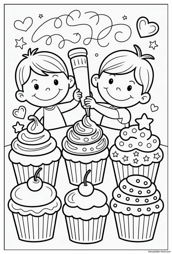 cupcake-kleurplaat-waarin-kinderen-cupcakes-versieren-met-glazuur-c758e8d5-82ce-4fc8-948f-ea36838f2a5a.png