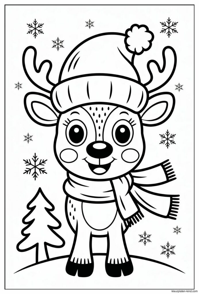 kerst-rendier-kleurplaat-van-een-schattig-rendier-met-een-kerstmuts-en-sjaal-e3401fb2-68fe-4fbd-9e20-b208ccb67a53.png