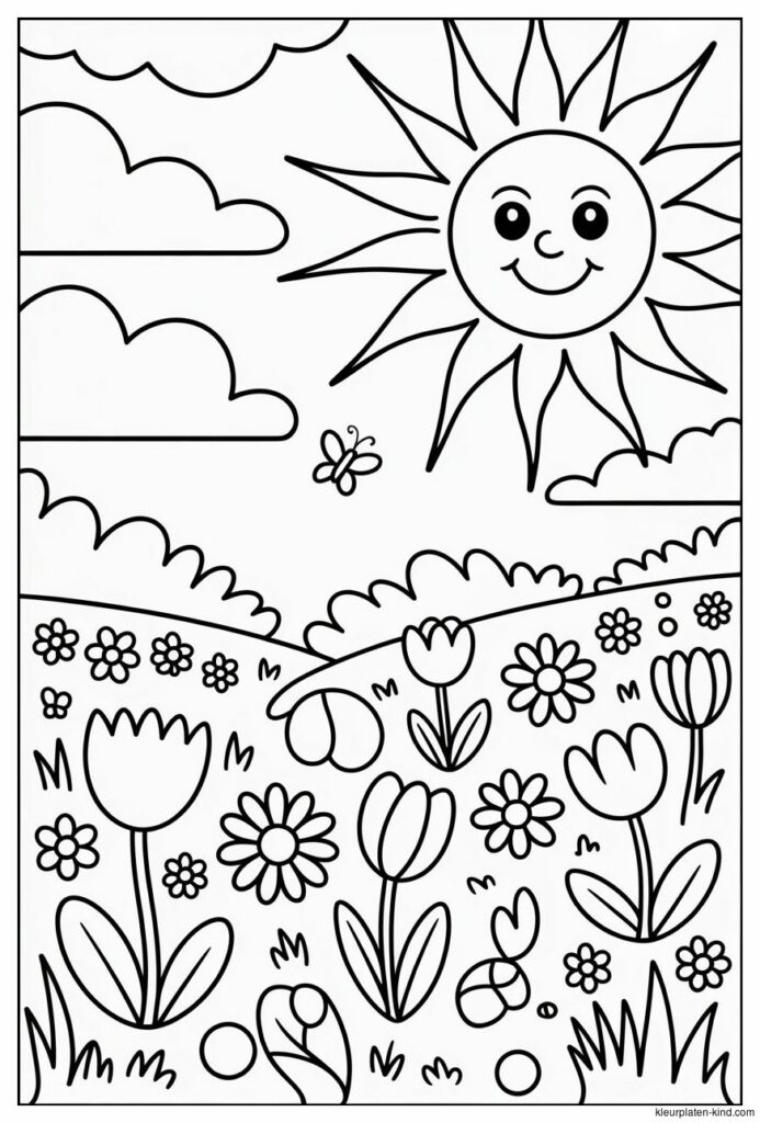 kleurplaat-van-een-bloemenweide-onder-een-stralende-zon-en-blauwe-lucht-67d21c29-9676-4051-8624-f35fca060fb4.png