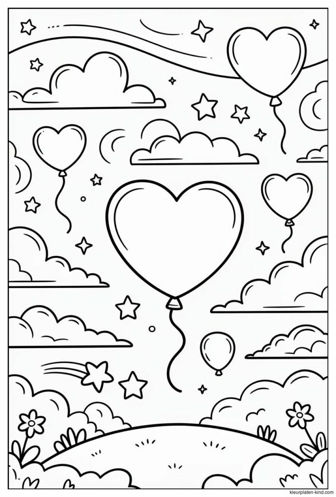 kleurplaat-van-een-fantasie-sky-met-ballonnen-sterretjes-en-wolken-in-hartjesvorm-89cc1a87-9730-4147-9ef1-a21de3e7e018.png