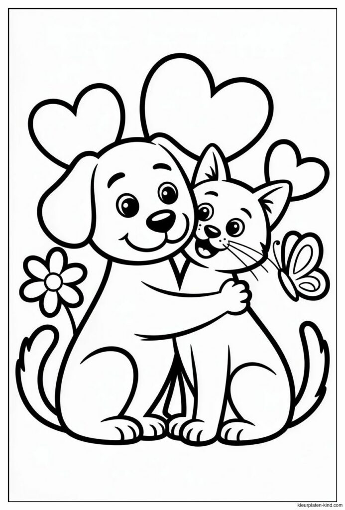 kleurplaat-waarin-de-hond-en-kat-knuffelen-met-hartjes-om-hen-heen-ea9666a0-15e1-4f5b-b0e6-10721e16b8cb.png