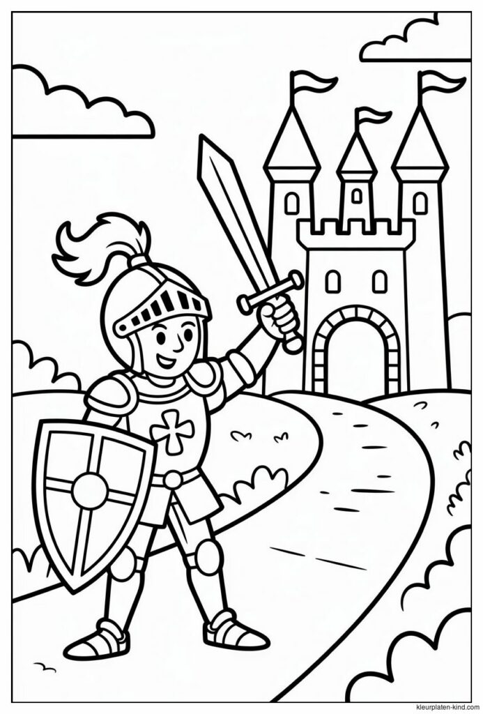 kleurplaat-waarin-een-ridder-voor-de-burcht-staat-met-zijn-schild-en-zwaard-9b4fc3b9-c78d-471f-8b4a-d2168b13e5de.png