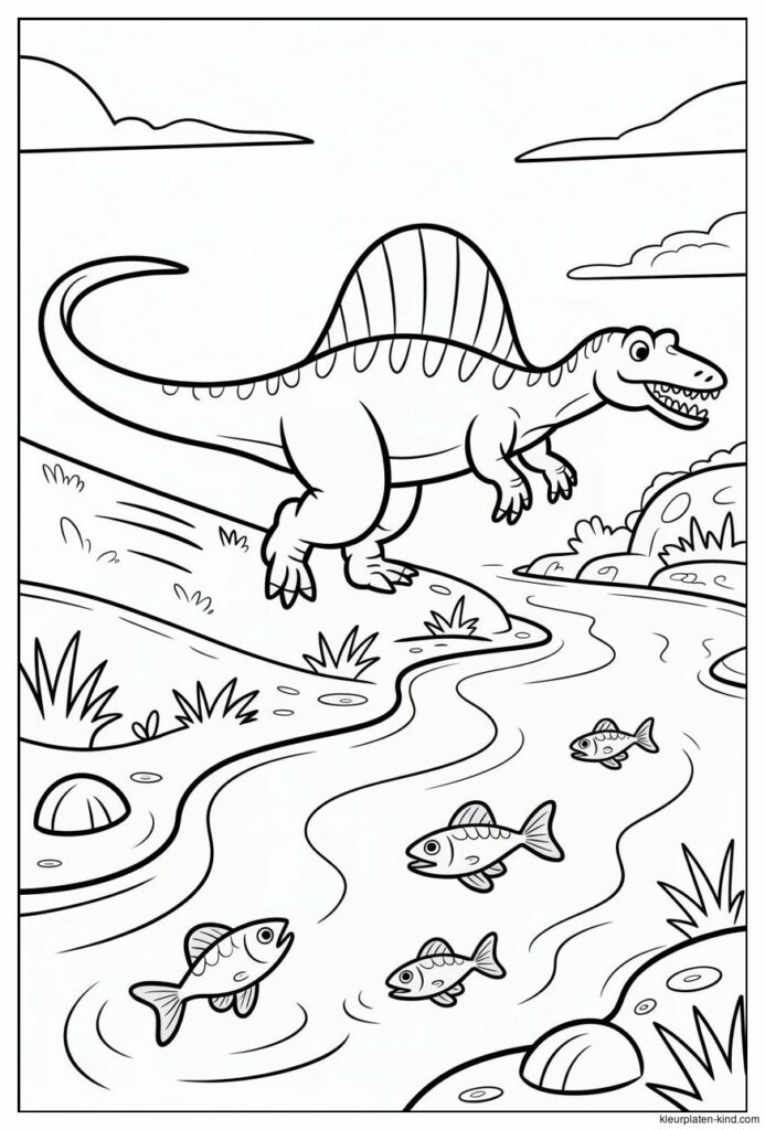 kleurplaat-waarin-een-spinosaurus-langs-een-rivier-loopt-op-jacht-naar-vis-d7feb2c2-55a7-4391-86d5-262115e5305e.png