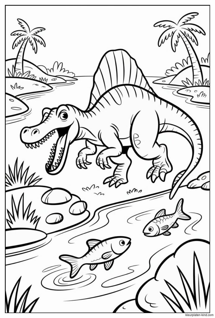 kleurplaat-waarin-een-spinosaurus-langs-een-rivier-loopt-op-jacht-naar-vis-e7114f1a-6573-4cfd-b3c5-405e83fe0d5a.png