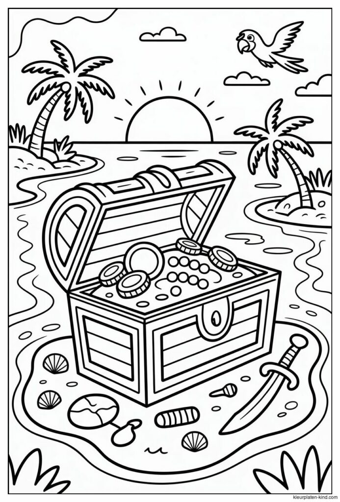 piraten-kleurplaat-met-een-schatkist-vol-goud-en-juwelen-op-een-eiland-f6e8522a-6100-4756-9eff-1d6f8454972c.png
