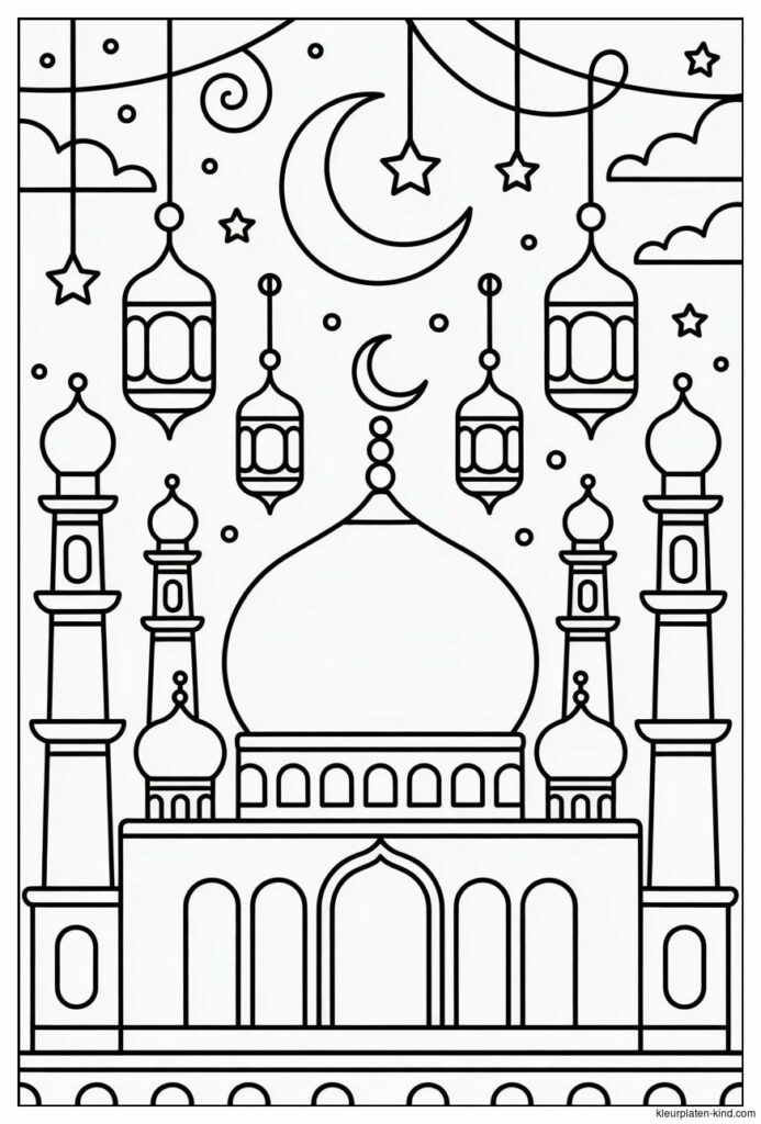 ramadan-kleurplaat-waarin-een-moskee-prachtig-verlicht-is-in-de-avond-5179daab-20d0-4b42-823b-9eec3c7b5e27.png