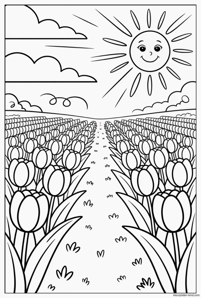 tulp-kleurplaat-waarin-een-veld-vol-tulpen-onder-een-zonnige-lucht-staat-a8479afd-3031-4061-ae80-1aa6576814fd.png