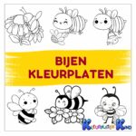 Bijen kleurplaten