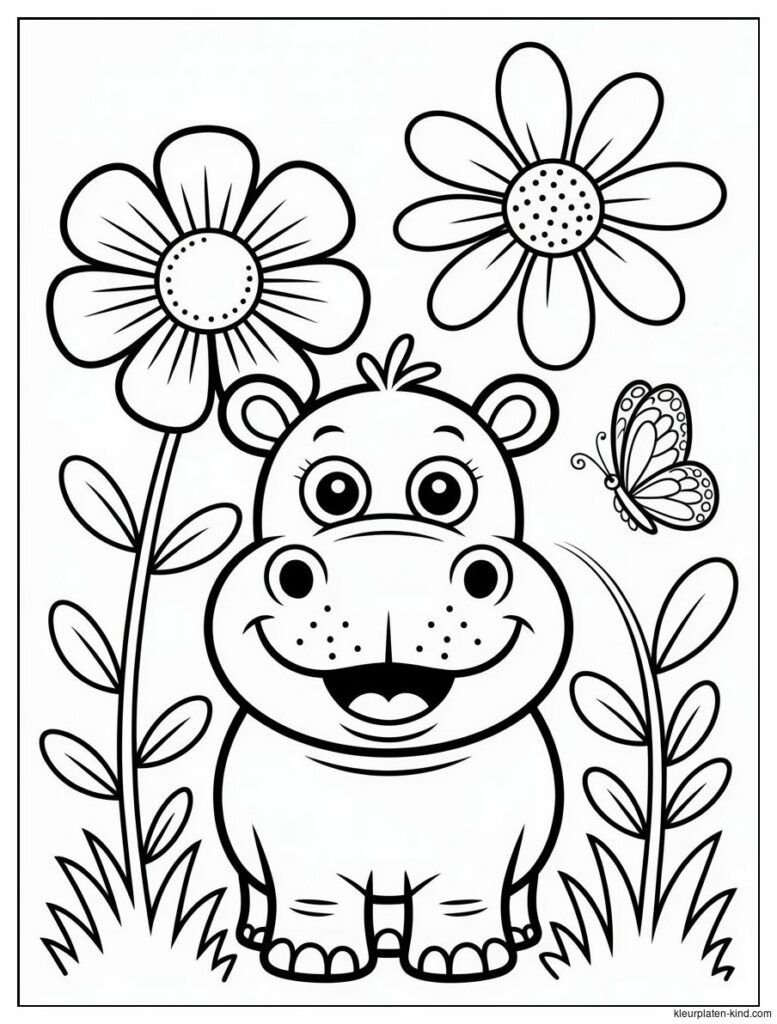 cartoon-nijlpaard-met-een-grote-bloem-op-zijn-hoofd-546d37ab-95ec-4f87-961a-c58eb2e59575.png
