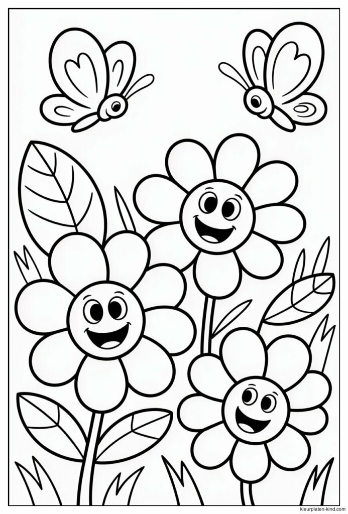 cartoonbloemen-met-gezichtjes-en-vlinders-die-eromheen-vliegen-0accf6ef-d103-48ad-a4e0-bcd6c83157cd.jpeg