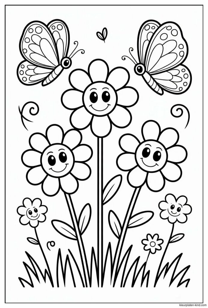 cartoonbloemen-met-gezichtjes-en-vlinders-die-eromheen-vliegen-3619859b-4e12-4ae1-954f-7294026361d7.jpeg