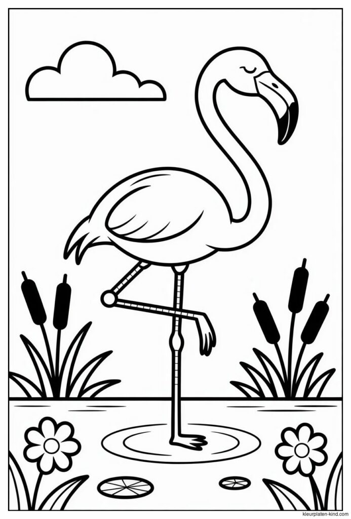flamingo-die-op-een-poot-staat-in-het-water-met-riet-en-bloemen-503293ff-e5fa-49d2-963e-ef4d7a7c81d3.png