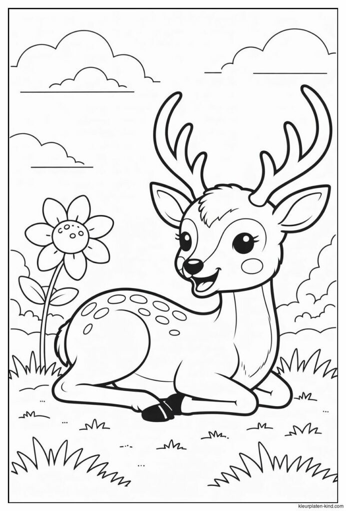 lachend-hertje-dat-naast-een-bloem-ligt-met-een-heldere-lucht-op-de-achtergrond-a1cb7cd6-726e-4d0b-945a-3af1e9ae28f0.png
