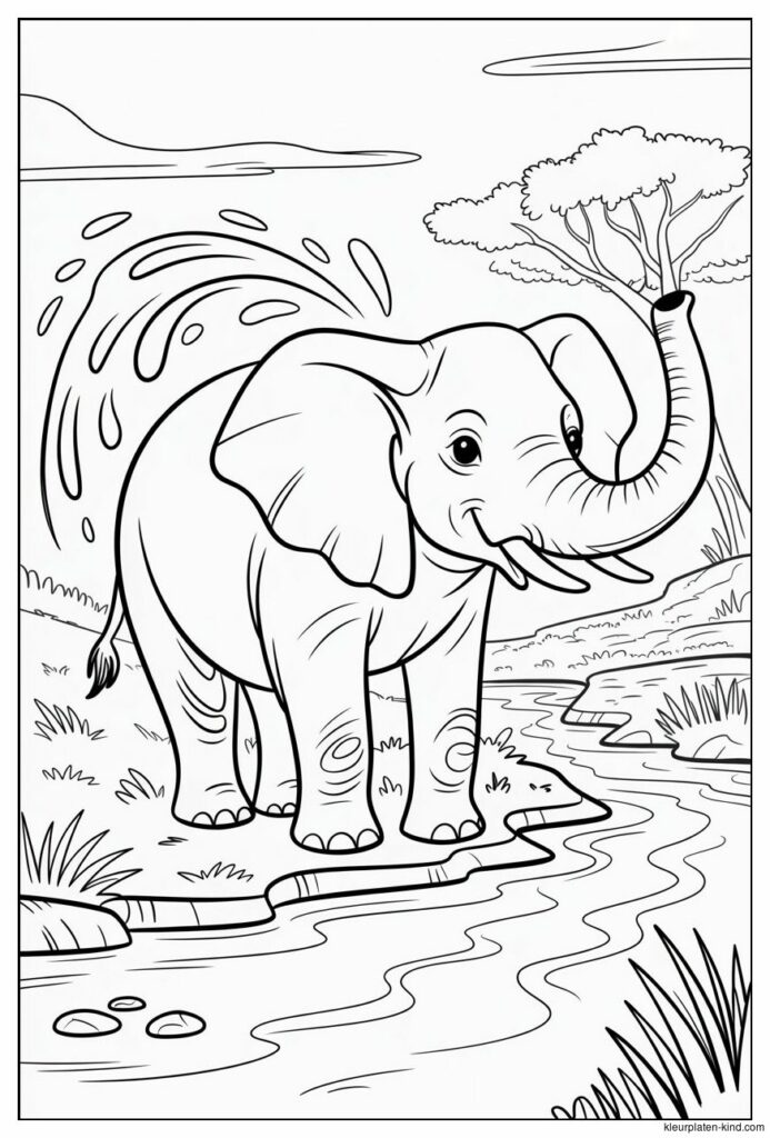 realistische-olifant-die-water-over-zijn-rug-spuit-bij-een-rivier-816fce44-8b34-45b9-89a3-d825790cb1ff.png