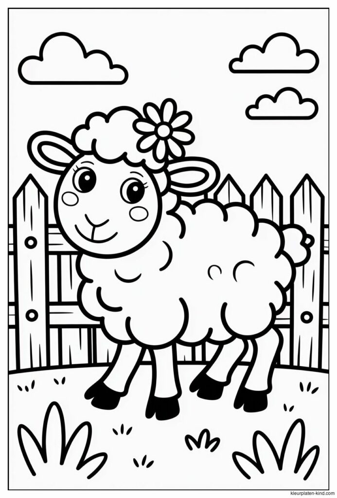 schaap-met-een-bloemetje-op-zijn-hoofd-dat-rustig-langs-een-hek-wandelt-665afad7-1c4d-4f6f-a4d2-06aa0579716c.jpeg