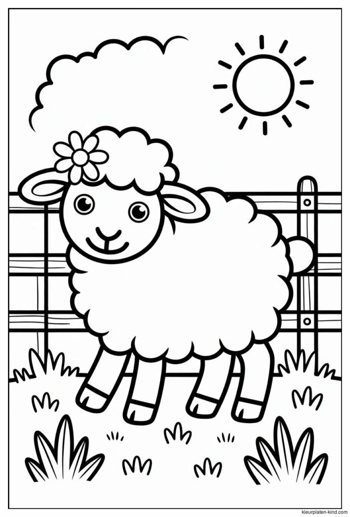 schaap-met-een-bloemetje-op-zijn-hoofd-dat-rustig-langs-een-hek-wandelt-d2a0eb37-dca1-48b0-b657-a943cdcd01c0.jpeg