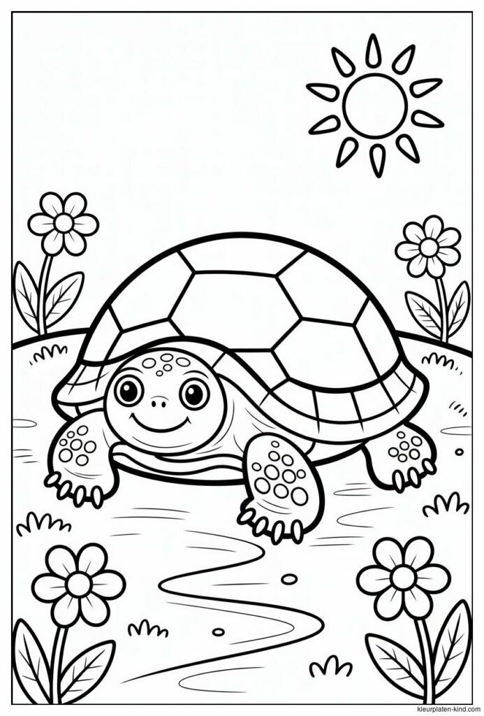 schattige-schildpad-die-langzaam-over-een-zandpad-kruipt-met-bloemen-eromheen-272f18fb-f351-4128-9eaf-841cfcbdf78d.jpeg