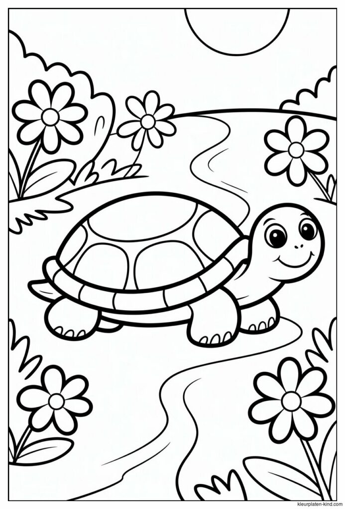 schattige-schildpad-die-langzaam-over-een-zandpad-kruipt-met-bloemen-eromheen-c30e8611-4c64-4af9-a3e5-635f661313e2.jpeg