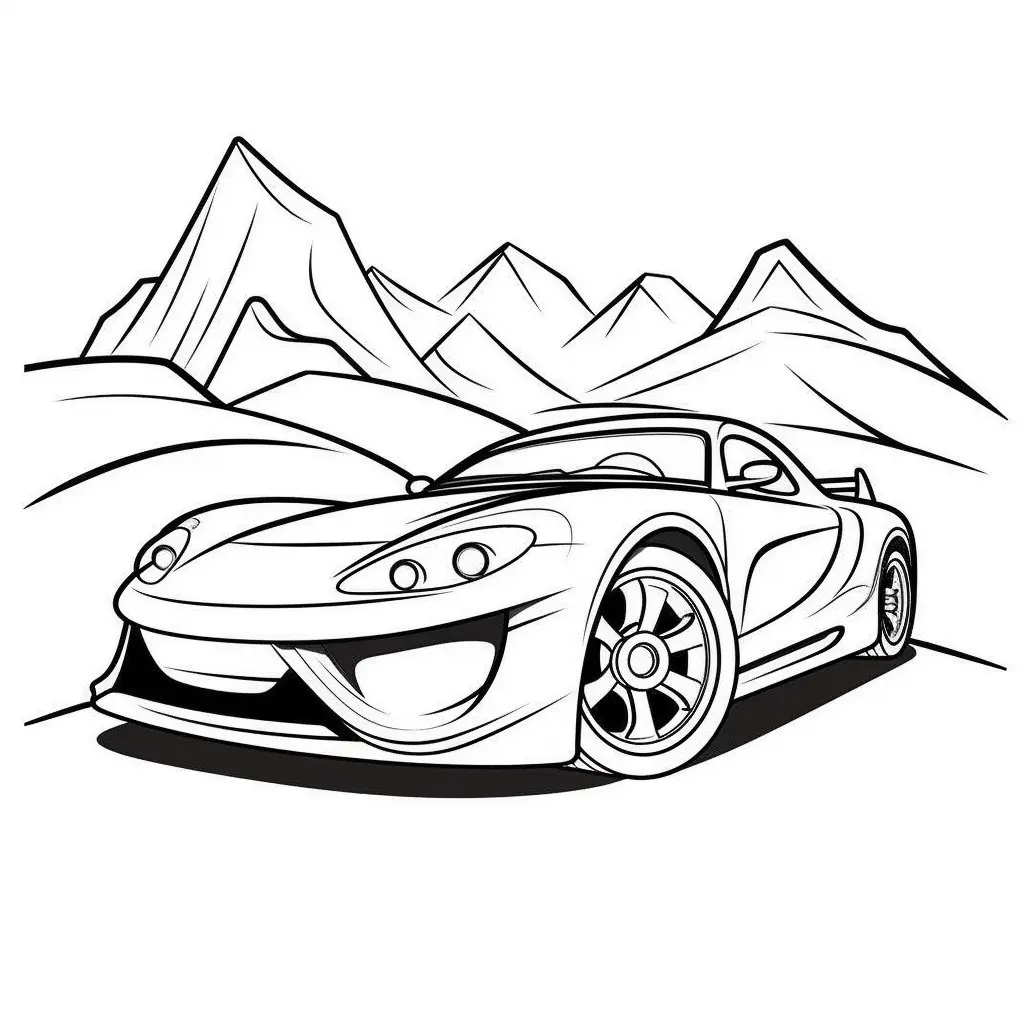 mooi-kleurplaten-auto-kawaii-schattig-gratis.webp