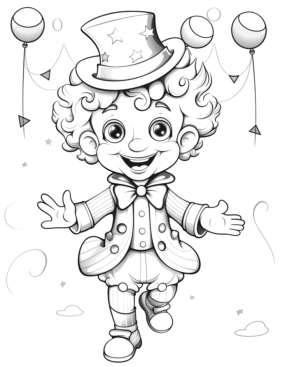 kawaii-gratis-kleurplaten-downloaden-schattig-mooi-clown.webp