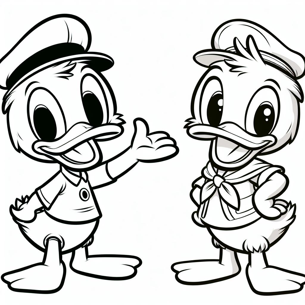 afdrukken-gratis-kleurplaten-mooi-kawaii-donald-duck-schattig.jpg
