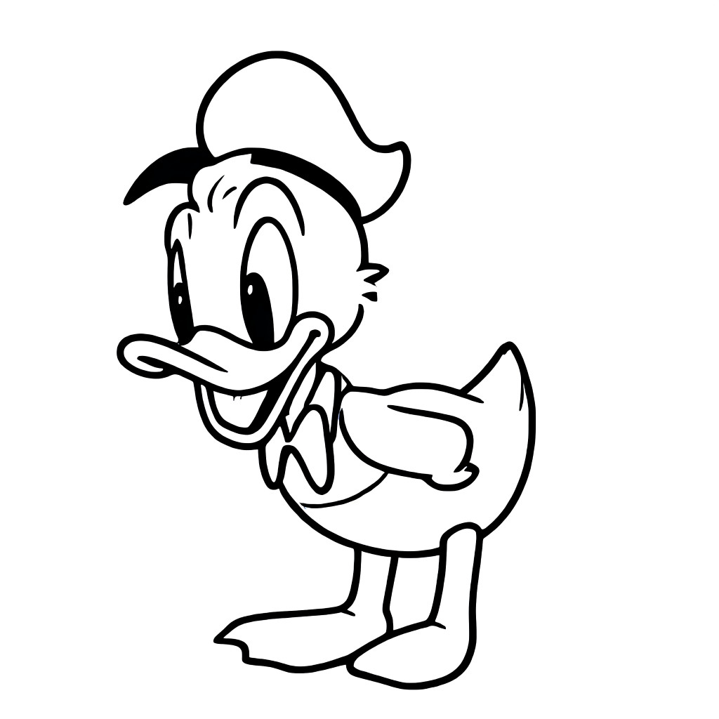 downloaden-gratis-schattig-kleurplaten-afdrukken-donald-duck.jpg
