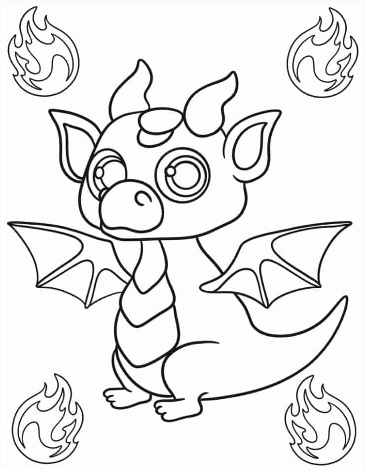 afdrukken-kleurplaten-draak-gratis-schattig-kawaii-mooi.jpg