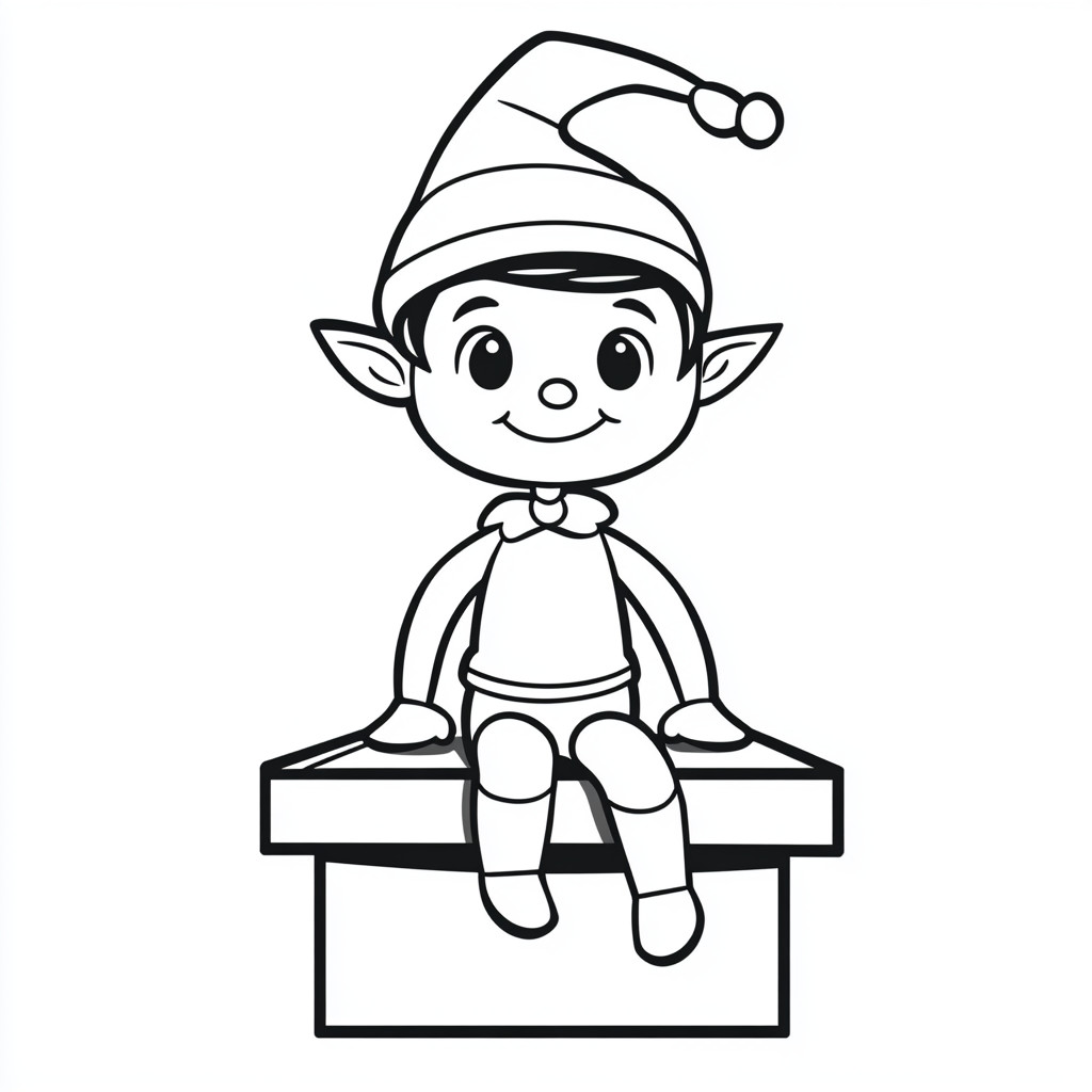 mooi-kawaii-kleurplaten-afdrukken-downloaden-elf-on-the-shelf-schattig.jpg