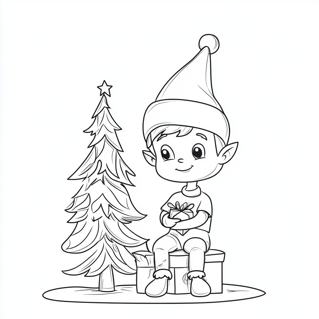 mooi-schattig-kleurplaten-kawaii-elf-on-the-shelf.jpg