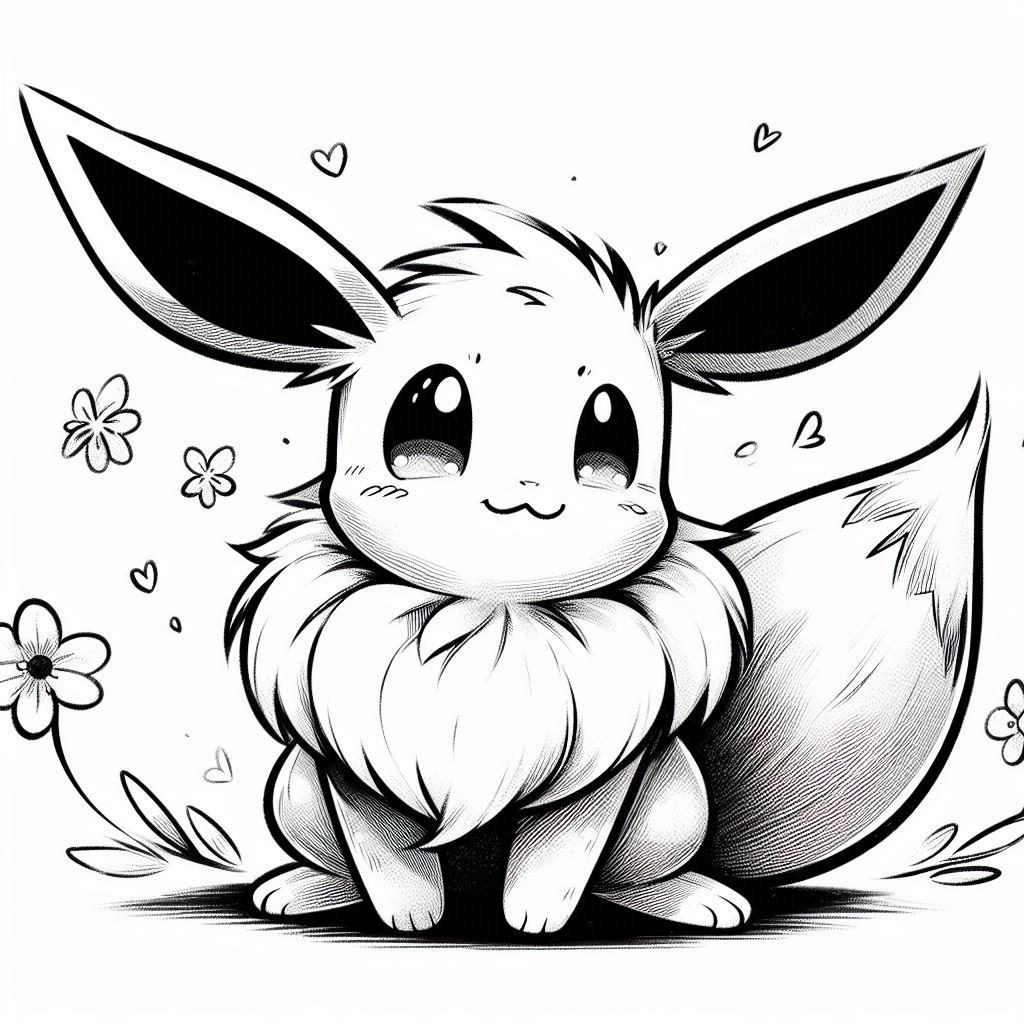gratis-kawaii-schattig-afdrukken-kleurplaten-evoli-mooi.jpg