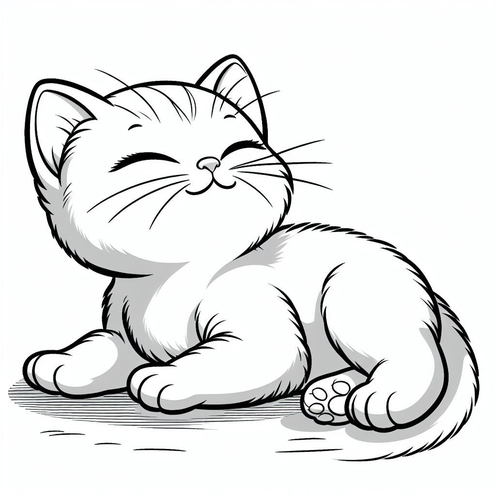 afdrukken-kawaii-kleurplaat-kittens-kleurplaat-schattig
