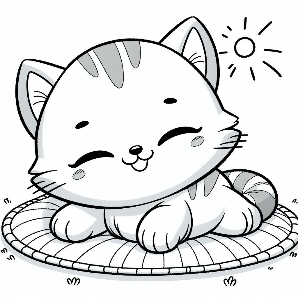 downloaden-afdrukken-mooi-kawaii-kleurplaat-kleurplaat-kittens