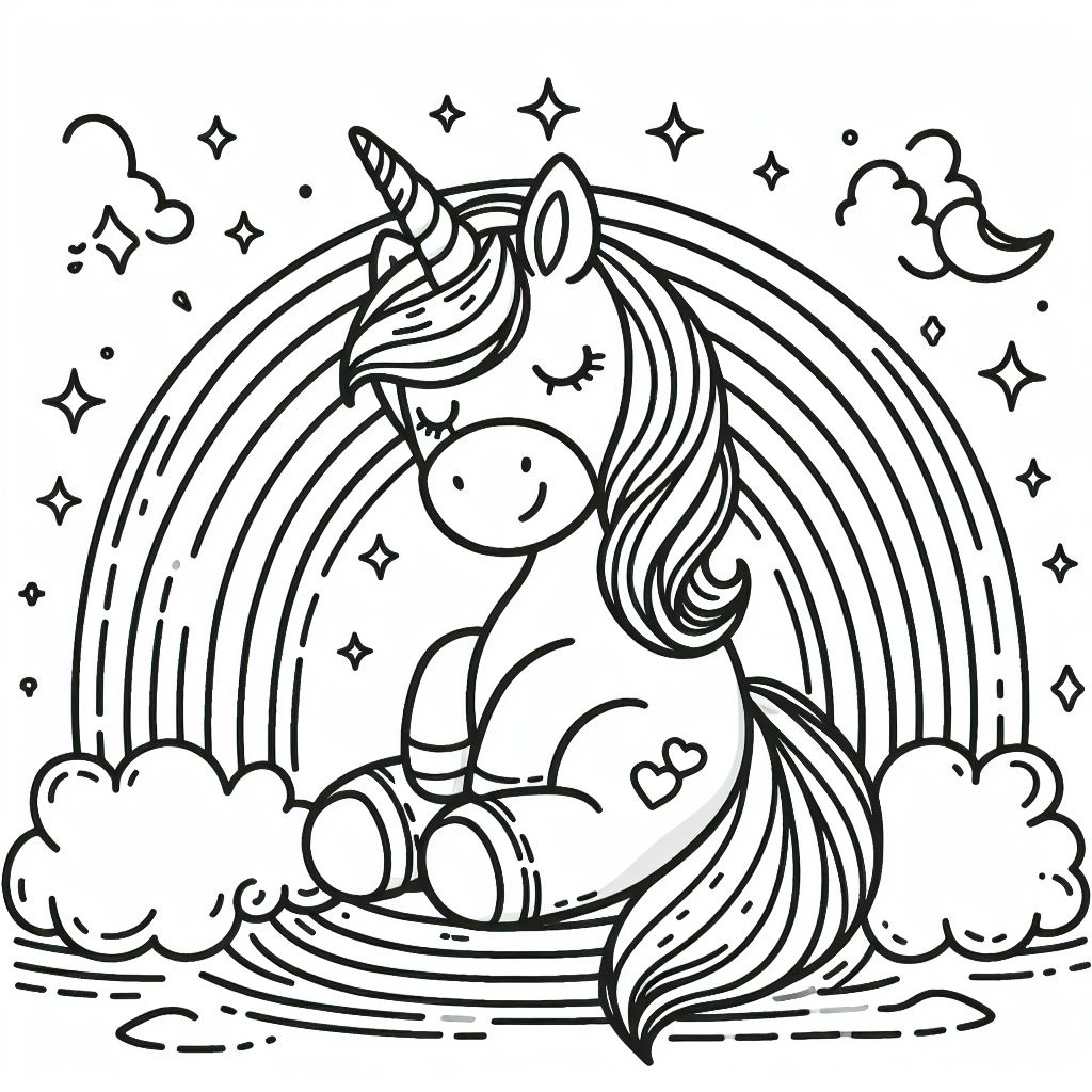 kleurplaat-unicorn-regenboog-afdrukken-kleurplaat-downloaden-kawaii-schattig.jpg
