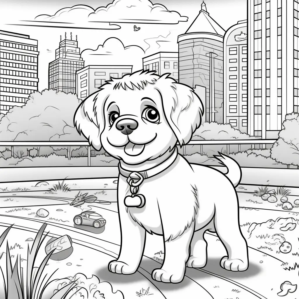 kleurplaten-honden-kleurplaat-afdrukken-kawaii.webp