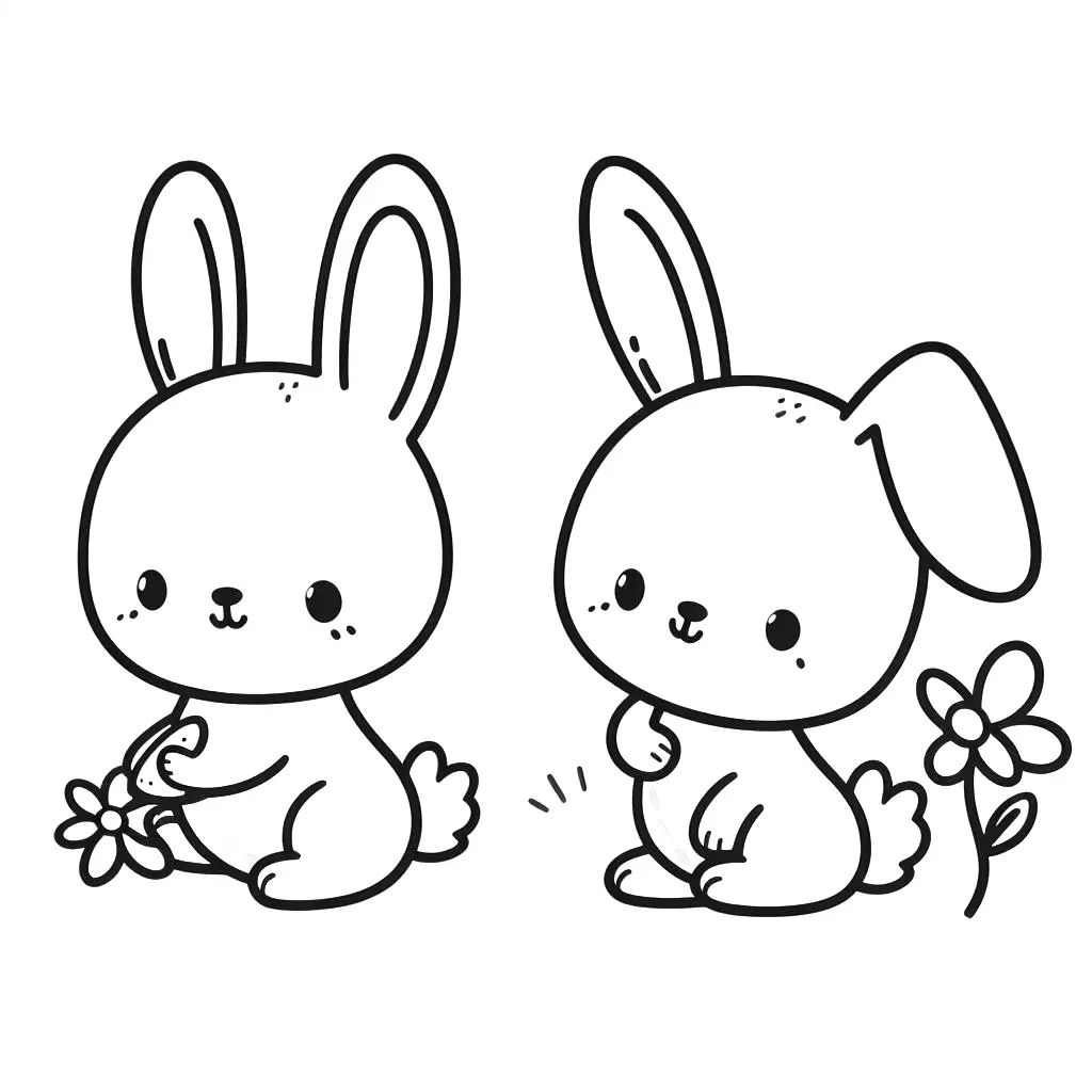 kawaii-kleurplaten-pasen-kleurplaat-schattig-afdrukken.webp