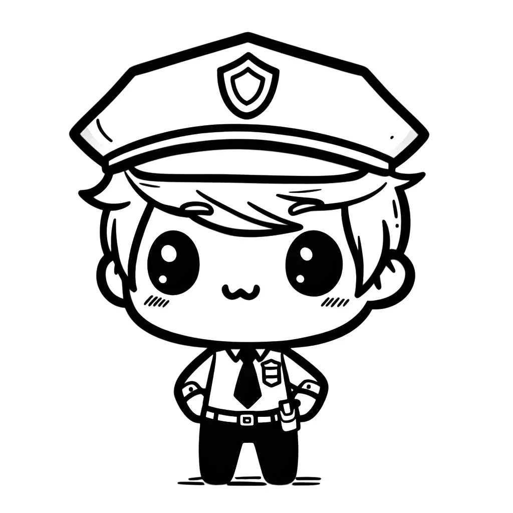 downloaden-afdrukken-kleurplaten-schattig-politie-mooi-gratis.webp