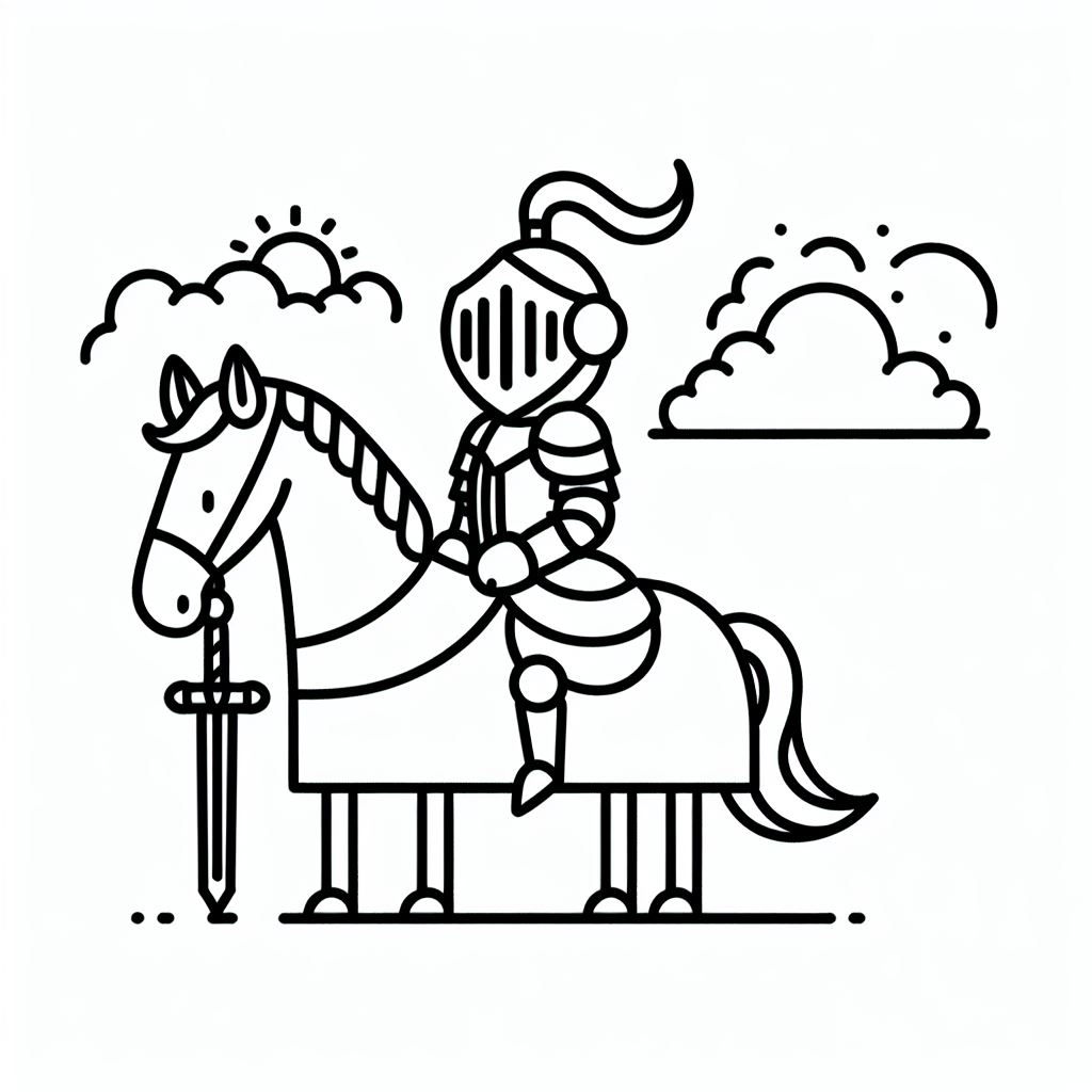 kleurplaten-ridder-afdrukken-gratis-kawaii-mooi.jpg