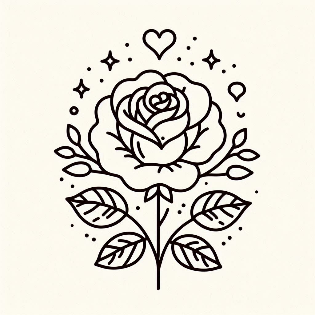 roos-mooi-kawaii-kleurplaten-downloaden-afdrukken.jpg