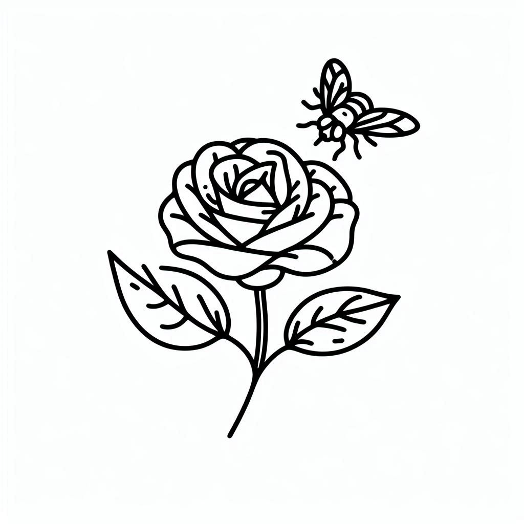 schattig-gratis-roos-kleurplaten-afdrukken-mooi-downloaden.jpg