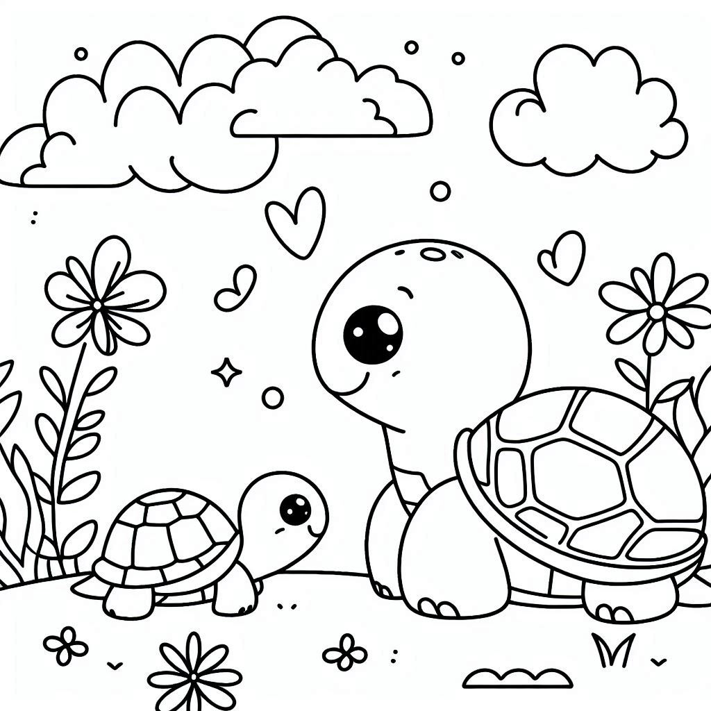 mooi-kawaii-afdrukken-schattig-kleurplaten-schildpad.jpg