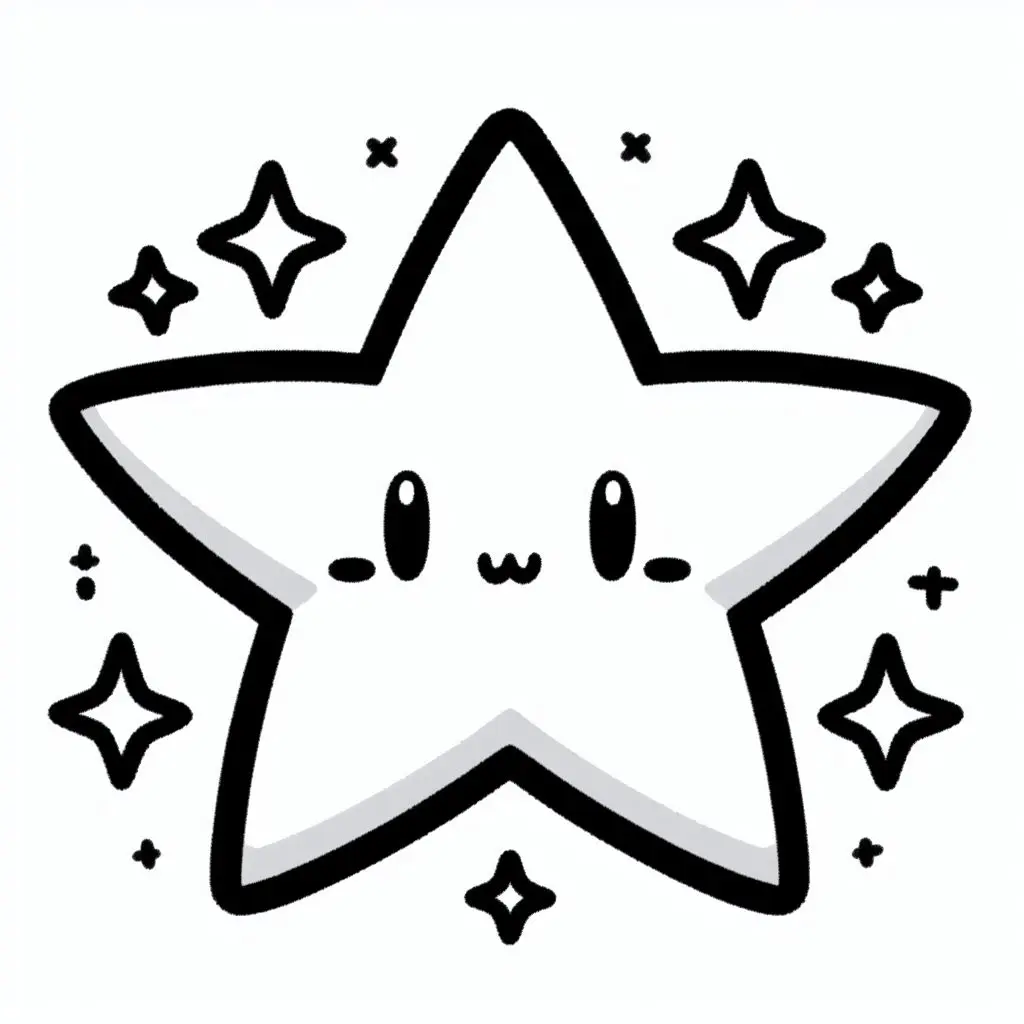 schattig-kawaii-kleurplaten-afdrukken-sterren-mooi.webp